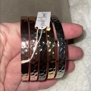 Park Lane mixed metals five bangle set